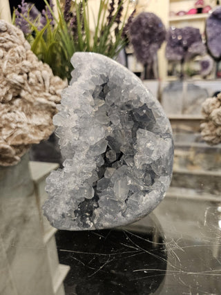 YES - Celestite Cluster, Celestite, Celestite Geode, Healing Crystal, Home Decor, Gift (56)