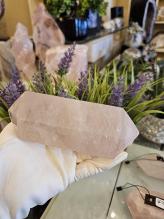 Rose Quartz, Double Point, Wand, Obelisk, Tower, Pillar, Healing Crystal, Home Decor, Gift (86)