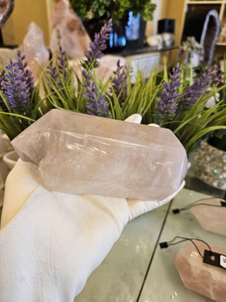 Rose Quartz, Double Point, Wand, Obelisk, Tower, Pillar, Healing Crystal, Home Decor, Gift (86)
