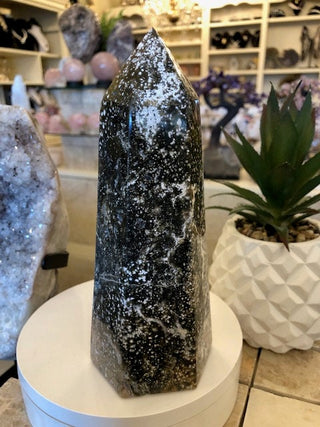 Garnerite Tower, Obelisk, Point, Tower, Healing Crystal, Home Decor, Gift (185)