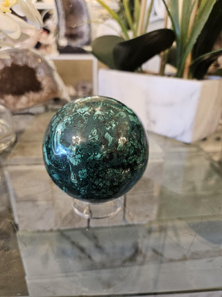 Malachite Sphere, Malachite Orb, Obicular, Malachite, Healing Crystal, Home Decor, Gift (62)