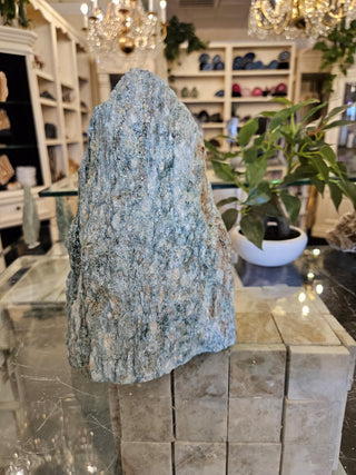 Green Fuschite, Sparkly Stone, Healing Crystal, Home Decor, Gift (90)
