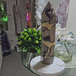 Septarian Obelisk, Point

CHIQUE Rock Shop