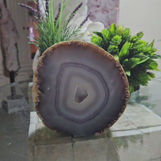 Blue Agate Slab, Druzy 

CHIQUE Rock Shop