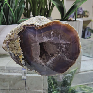 Blue Agate Geode on Acrylic Stand

CHIQUE Rock Shop